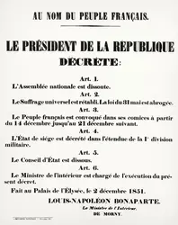 Coup d’État du 2 décembre 1851 - crédits : DeAgostini/ Getty Images