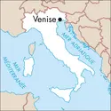 Venise : carte de situation - crédits : © Encyclopædia Universalis France