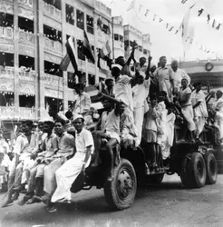 Indépendance de l'Inde, 1947 - crédits : Keystone/ Hulton Archive/ Getty Images