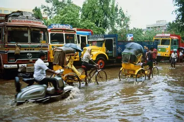 Mousson en Inde - crédits : Martin Puddy/ Getty Images