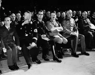 Joseph Goebbels, Heinrich Himmler et Rudolf Hess - crédits : Central Press/ Hulton Archive/ Getty Images
