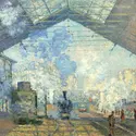 <it><em>La Gare Saint-Lazare</em></it>, C. Monet - crédits : Universal History Archive/ Universal Images Group/ Getty Images