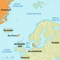 Danemark : carte de situation - crédits : Encyclopædia Universalis France