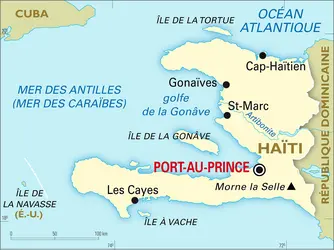 Haïti : carte générale - crédits : Encyclopædia Universalis France
