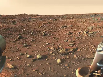 Paysage de basaltes martiens - crédits : NASA