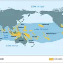 Les récifs coralliens dans le monde - crédits : Encyclopædia Universalis France
