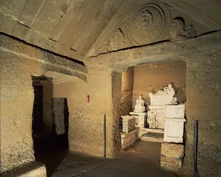 Tombeau étrusque, Italie - crédits : De Agostini/ Getty Images