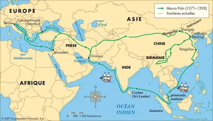 Voyages de Marco Polo - crédits : © Encyclopædia Universalis France