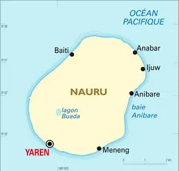 Nauru : carte générale - crédits : Encyclopædia Universalis France