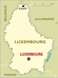Luxembourg : carte générale - crédits : Encyclopædia Universalis France