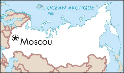 Moscou : carte de situation - crédits : © Encyclopædia Universalis France