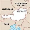 Vienne : carte de situation - crédits : © Encyclopædia Universalis France