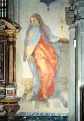 <em>L'Annonciation</em>, fresque de Jacopo Pontormo - crédits : Remo Bardazzi/ Electa/ Mondadori Portfolio/ Getty Images