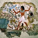 Peinture du tombeau de Nebamon, Égypte - crédits :  Bridgeman Images 