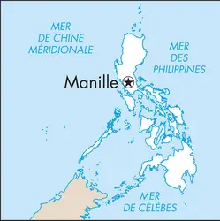 Manille : carte de situation - crédits : © Encyclopædia Universalis France