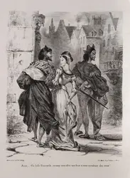 <em>Faust cherchant à séduire Marguerite</em>, par Eugène Delacroix - crédits : Heritage Arts/ Heritage Images/ Getty Images