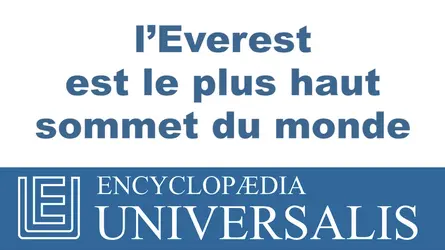 Everest et K2 - crédits : © 2013 Encyclopædia Universalis
