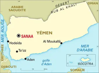 Yémen : carte générale - crédits : Encyclopædia Universalis France