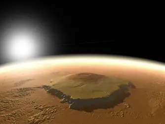 Volcan martien Olympus Mons - crédits : NASA
