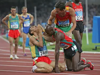 Hicham El Guerrouj, champion olympique - crédits : Michael Steele/ Getty Images