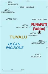 Tuvalu : carte générale - crédits : Encyclopædia Universalis France