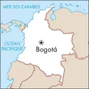 Bogotá : carte de situation - crédits : © Encyclopædia Universalis France