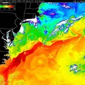 Photo satellitaire du Gulf Stream - crédits : © NASA