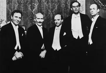 Bruno Walter, Arturo Toscanini, Eric Kleiber, Otto Klemperer et Wilhelm Furtwängler - crédits : Hulton-Deutsch Collection/ Corbis Historical/ Getty Images