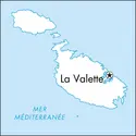 La Valette : carte de situation - crédits : © Encyclopædia Universalis France