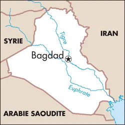 Bagdad : carte de situation - crédits : © Encyclopædia Universalis France