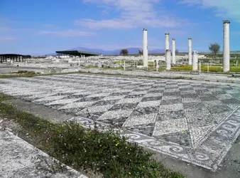 Ruines du palais de Pella, Grèce - crédits : Carole Raddato/ flickr ; CC BY-SA 2,0