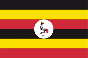 Ouganda : drapeau - crédits : Encyclopædia Universalis France