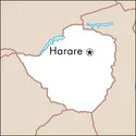 Harare : carte de situation - crédits : © Encyclopædia Universalis France