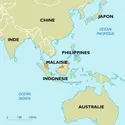 Malaisie : carte de situation - crédits : Encyclopædia Universalis France