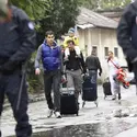 Expulsion d’un bidonville rom en France - crédits : © Miguel Médina/ AFP