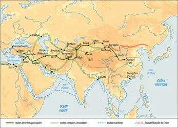 Route de la soie - crédits : Encyclopædia Universalis France