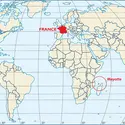 Mayotte : carte de situation - crédits : © Encyclopædia Universalis France