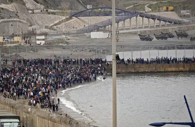 Afflux de migrants à Ceuta (Espagne), 2021 - crédits : Fadel Senna/ AFP