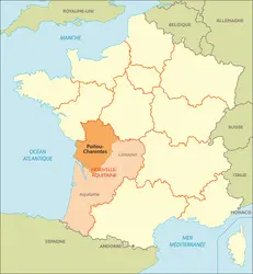 Ancienne région Poitou-Charentes  - crédits : © Encyclopædia Universalis France