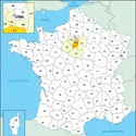 Essonne : carte de situation - crédits : © Encyclopædia Universalis France
