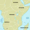 Rwanda : carte de situation - crédits : Encyclopædia Universalis France