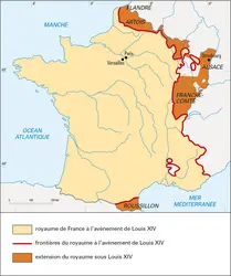 Royaume de France sous Louis XIV - crédits : © Encyclopædia Universalis France