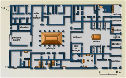 Hôtel particulier de Pansa, Pompéi, Italie - crédits : Encyclopædia Universalis France