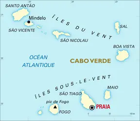 Cap-Vert : carte générale - crédits : Encyclopædia Universalis France