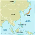 Japon : carte de situation - crédits : Encyclopædia Universalis France
