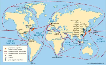 Façades maritimes dans le monde - crédits : © Encyclopædia Universalis France