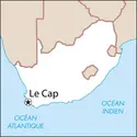 Le Cap : carte de situation - crédits : © Encyclopædia Universalis France