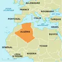 Algérie : carte de situation - crédits : Encyclopædia Universalis France