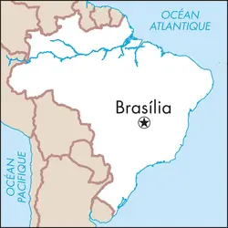 Brasília : carte de situation - crédits : © Encyclopædia Universalis France