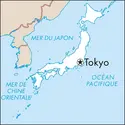 Tokyo : carte de situation - crédits : © Encyclopædia Universalis France
